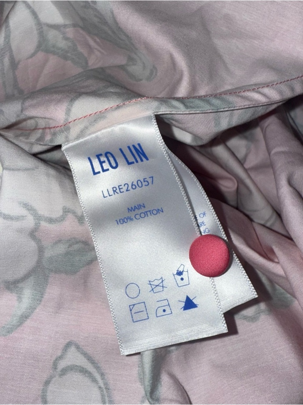 LEO LIN BIANCA SHORT SLEEVE MIDI DRESS IN PINK MAGNOLIA PRINT - Picture 7 of 17